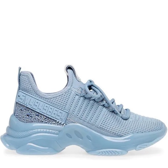 Steve Madden Shoes - Steve Madden MAXIMA Textile Lace Up Sneakers Blue Boyfriend Sneakers NEW